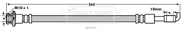 BORG & BECK Тормозной шланг BBH7660